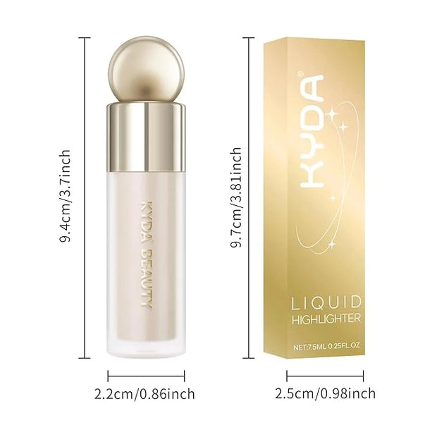 KYDA Liquid Highlighter, Natural Shimmer Tinted, Lasting Glossy Finish, Silky Creamy Lightweight Cover, Radiant Glow Face ...
