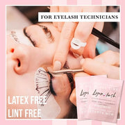 100 Pairs Eyelash Extension Under Eye Gel Pads by Lyon Lash - Lint Free with Aloe Vera Hydrogel Eye Patches, Premium Eyela...