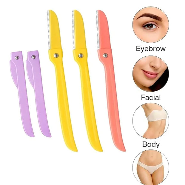 Face Razors for Women – Eyebrow & Facial Hair Removal, Shaver, Gentle Facial Hair Remover, Dermaplaning Tool, Women’s Face...