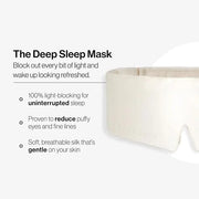 Dore & Rose Deep Sleep Mask Light Blocking, 23 Momme Mulberry Silk Eye Mask, Ultra Soft, Adjustable - Travel Sleeping Mask...