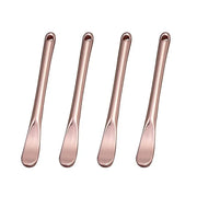 4 Pieces Zinc Alloy Makeup Spatula Eye Cream Spoon Beauty Scoop Mini Spoon Makeup Beauty Spoons Mini Cosmetic Skincare Spa...