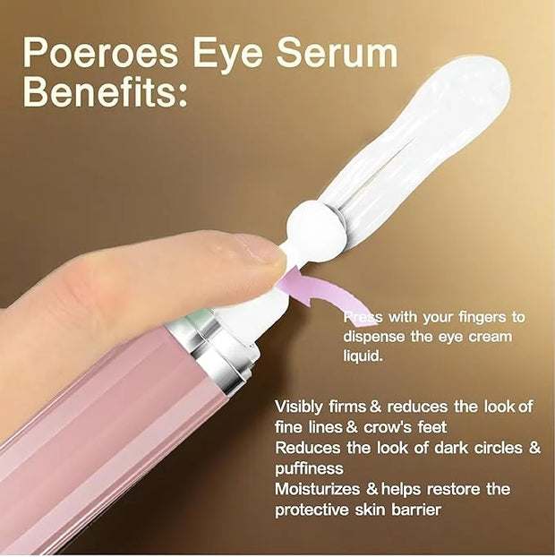 Eye Serum with 8% Caffeine 8% Retinol Hyaluronic Acid Niacinamide peptides for Puffy Bags Fine Lines Dark Circles Wrinkles...