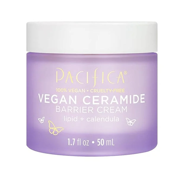 Pacifica Face Cream - Vegan Ceramide Barrier Cream w/Niacinamide & Shea Butter - Hydrating Daily Face Moisturizer Fragranc...