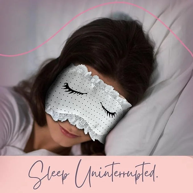 CELESTIAL SILK 100% Silk Sleep Mask for Women with Silk Covered Elastic Strap, Eye Mask for Sleeping (One Size, Charming L...