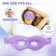 Atsuwell Cooling Ice Face Eye Mask Set for Dark Circles and Puffiness, 6 x 11 Heating Pad Microwavable for Cramps, Neck an...