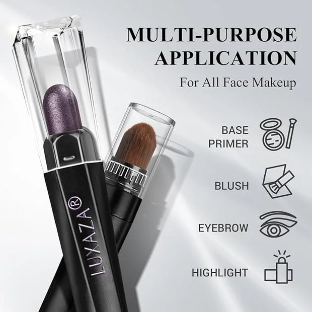 Neutral Eyeshadow Stick Makeup Set, Metallic Shimmer Matte Cream Eye Shadow Eyeliner Brightener Pencil Crayon - Classic 6P...