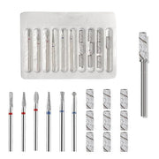 10 Piece Nail Drill Bits