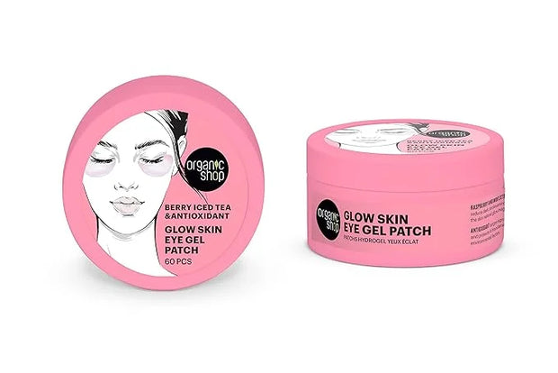 Berry Iced Tea & Antioxidant Glow Skin, Hydrogel Eye Patches for Dark Circles, Fight Wrinkles & Fine Lines, Dark Spots, Te...