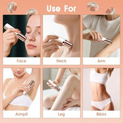Replacement Heads for Flawless Hair Remover Gen 2, 18k Gold Facial Hair Remover Replacement Head with Compartment Storage ...