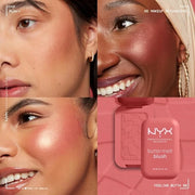 NYX PROFESSIONAL MAKEUP Buttermelt Powder Blush, Fade and Transfer-Resistant Blush, Up to 12HR Make Up Wear, Vegan Formula...