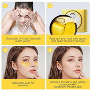 Under Eye Patch for Dark Circles and Puffy Eyes,Under Eye Masks Reduce Smooth Wrinkles and Under-eye Egg,Moisturizing Unde...