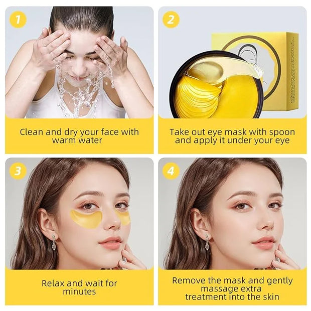 Under Eye Patch for Dark Circles and Puffy Eyes,Under Eye Masks Reduce Smooth Wrinkles and Under-eye Egg,Moisturizing Unde...