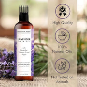 Majestic Pure 100% Pure Lavender Oil with Vitamin E for Hair Care, Strengthening, Nourishing, and Volumizing Formula with ...