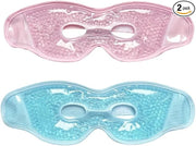 2 PCS Gel Eye Mask,Reusable,for Dark Circles,Dry Eyes,Headaches,Puffiness,Stress,migraines,Eye Bags.Allergies,Sinus discom...
