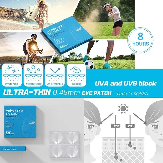 Volver skin Outdoor Eye Patches, Under Eye Mask, For Anti-Wrinkle Pads For Fine Lines and Wrinkles, UVA, UVB blocking func...