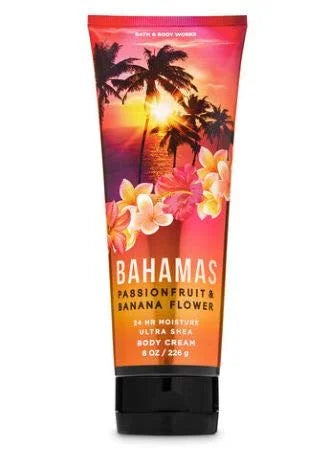 Bath and Body Works - Bahamas Passionfruit & Banana Flower - Fine Fragrance Mist and Ultra Shea Body Cream - Full Size –20...