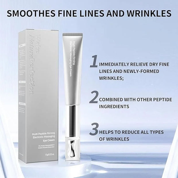 Eye Cream | Wrinkle Eraser Massaging Eye Cream, Multi-Peptide Firming And Electronic Massager, Anti-Aging Eye Cream for Pu...
