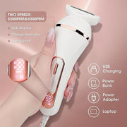 Electric Shavers for Women, 4 in 1 Hair Removal Kit with Epilator Bikini Trimmer Face Razor Body Brush Face Massager Foot ...
