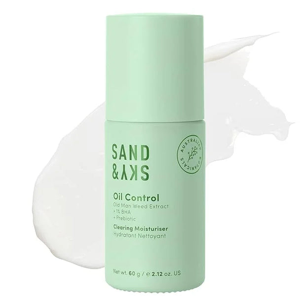 Sand & Sky Oil Control Lightweight Moisturizer with Salicylic Acid & Niacinamide - Oil-Free Face Cream for Blemish-Prone S...