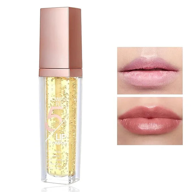 Lip Plumper Gloss,Moisturizing Lip Plumping Lip Gloss,Nourishing Lip Plump Lip Care Products,for Reducing Fine Lines and S...