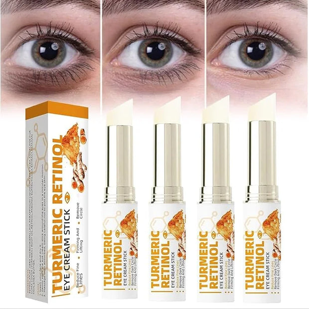 Lumibalm for Under Eye Bags, Turmeric Retinol Eye Cream Stick, Retinol Eye Cream Stick for Dark Circles, Wrinkles, Anti-Ag...
