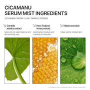 Parnell Cicamanu Serum Mist - Centella Asiatica, Hyaluronic Acid, Ceramide, LHA, Balancing Oil, Moisturizing and Soothing ...