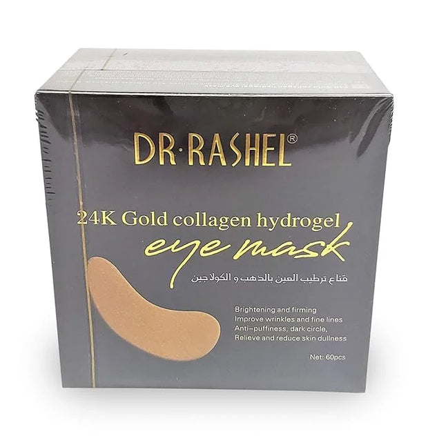 24k Gold Collagen Hydrogel Eye Mask | Improve Wrinkles, Anti Puffiness, And Dark Circle | 60 Pcs of Eye Mask - Product Image