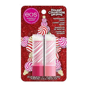 eos Holiday Lip Balm Sticks- Peppermint Twist & Candy Cane Swirl, Limited-Edition Skincare, Stocking Stuffers, 0.14 oz, 2-...