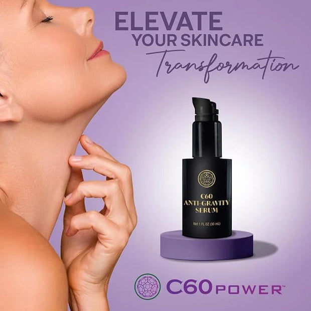 C60 Skincare - Age-Defying Antioxidant Protection - Reduce Wrinkles, Heal Skin, Non-Greasy - Face, Body, Bug Bites, Scarri...