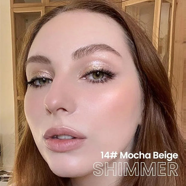 evpct Mocha Beige Shimmer Cream Eye Shadow Brightener Sticks Set for Eyes, Mocha Beige Shimmery Matte Pencil Eye shadow Ap...