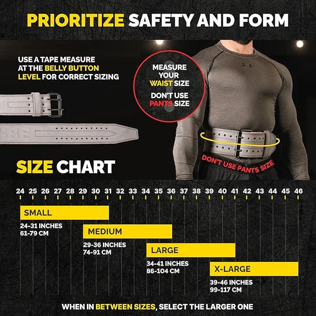 5mm Premium Weight Lifting Belt - 100% Genuine - Product Image
