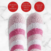 Live Green Bath and Body Present Set- Foot Spa Set with Fuzzy Socks, Lotion, and Scrub, Peppermint - Product Image