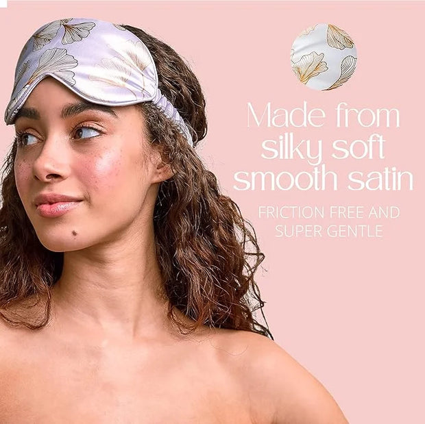 Grace & Company Silky Satin Eye Mask for Women - Premium Satin Silk Sleep Mask - Hydrating, Ultra Soft & Lightweight Vegan...