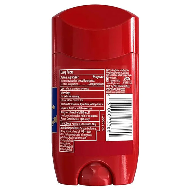 Old Spice Antiperspirant Deodorant for Men, 24/7 Sweat & Odor Protection, 24/7 Lasting Freshness, Invisible Solid, Captain...