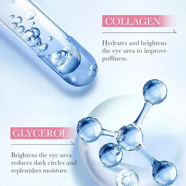 Under Eye Patches - 60 Pcs Eye Mask Anti-Aging Collagen Hyaluronic Acid Moisturizing Under Eye Mask for Removing Dark Circ...