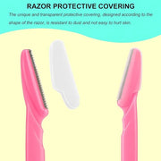 66 Eyebrow Razor and Face Razor for Women and Men, Eyebrow Hair Trimmer and Shaver with Protective Cover,Safe and Newbie F...
