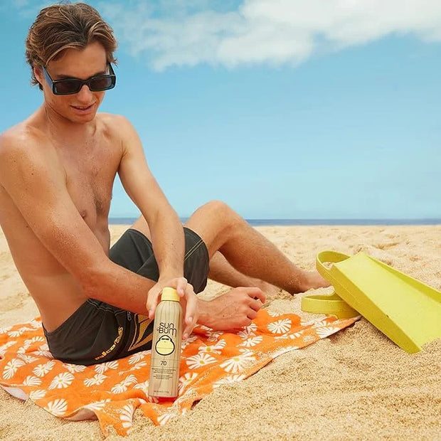 Sun Bum Original SPF 70 Sunscreen Body Spray - Broad Spectrum Moisturizing Sunscreen with Vitamin E - Hawaii 104 Act Compl...