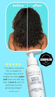 Pacifica Mini Coco Bond Damage Care Leave-In Mask – Bond Repair Hair Treatment for Damaged Hair, Concentrated Travel-Size ...