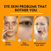 Retinol Eye Cream Anti Aging, Turmeric moisturizer Eye Balm Stick Hydrating Retinol Eye Cream Stick for Dark Circles and P...