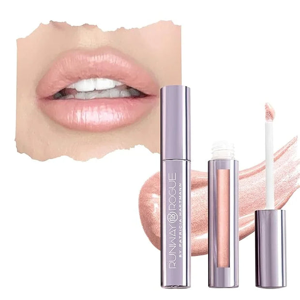 Runway Rogue LuxGloss Lip Gloss, High-Pigment Shimmery Pale-Nude Lip Gloss, ‘Photo Filter’ - Product Image