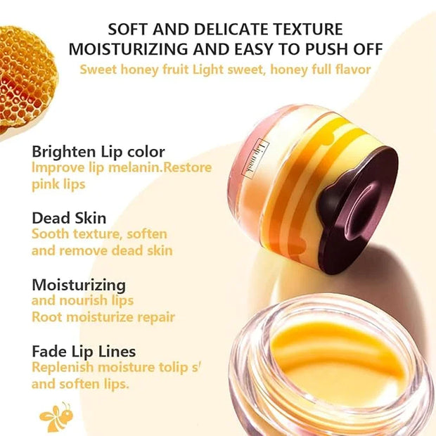4 Pcs Strawberry & Honey Lip Exfoliator