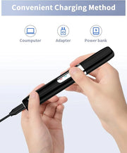 Eyebrow Trimmer, Electric Eyebrow Razor for Women Men, Rechargeable Painless LED Light Facial Hair Shaver Remover with Rin...