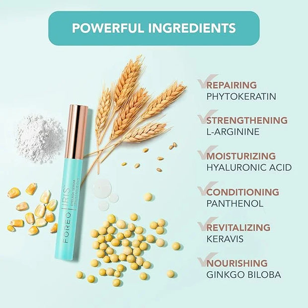 FOREO IRIS Eyelash Serum - Volume, Protection, Strength - Longer Lashes and Eyebrows - Concentrated Lash Serum for Eyebrow...