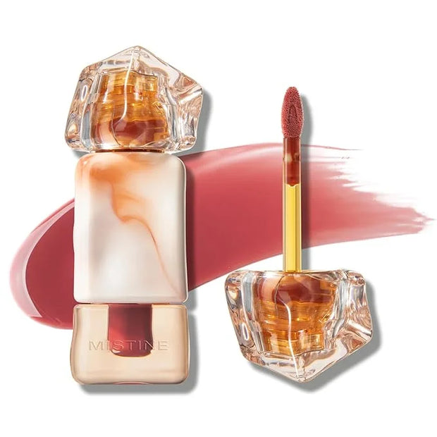 Mistine Lip Gloss Lip Oil Lip Plumber Non-sticky Tinted Lip Gloss for Women Infused with 1% Peptide Finish Lip Tint Hydrat...
