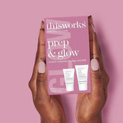 THISWORKS Prep and Glow Gift Set - Travel Size Kit with Perfect Legs Skin Miracle and Perfect Heels Rescue Balm Foot Cream...