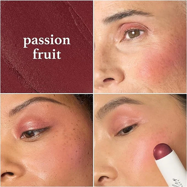 Julep Skip The Brush Cream to Powder Blush Stick - Passion Fruit - Blendable and Buildable Color - 2-in-1 Blush and Lip Ma...