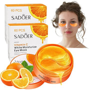 Vitamin C Eye Patches 2-Pack 120 PCS, Improving Skin Tone, Reducing Dark Circles and Refreshing, Collagen Eye Mask for Puf...