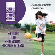 Fresh Kidz Body Wash 16.9 fl.oz. and Stick Deodorant 2.65 oz for Kids and Teens - Girls "Purple" Set - Product Image