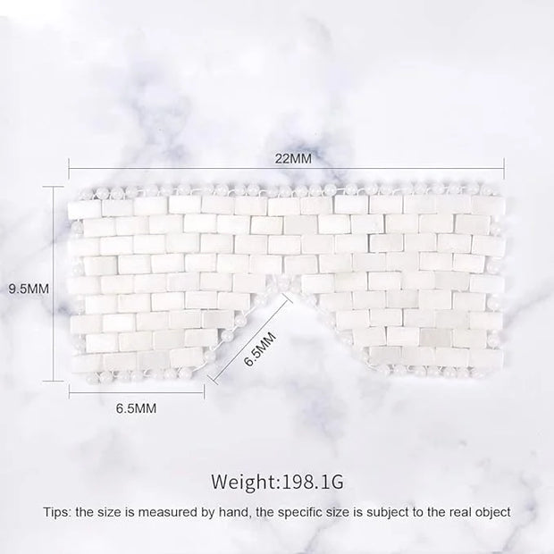 White jade eye mask cooling