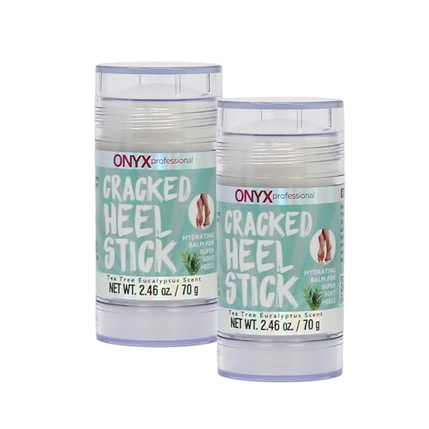 Onyx Professional Cracked Heel Repair Balm Stick for Dry Cracked Feet Treatment, Tea Tree Scent, 2 pack - Moisturizing Foo...